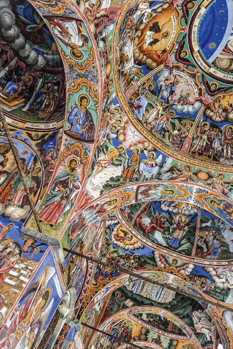 Fresken im Kloster Rila