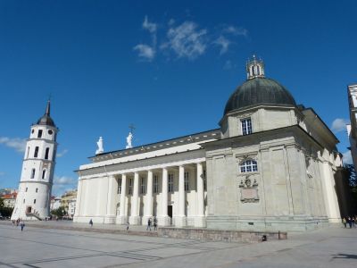 Kathedrale und Glockenturm in Vilnius