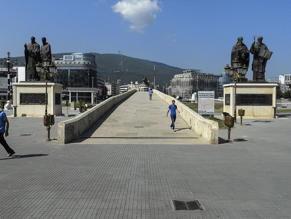 Steinbrücke in Skopje