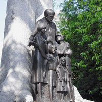 Lublin Denkmal für Janusz Korczak in Warschau