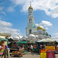 Wolgograd Markt und Kathedrale in Rostow