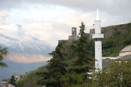 Moschee und Festung in Gjirokaster 
