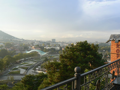 Blick auf Tbilisi