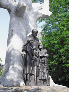 Denkmal für Janusz Korczak in Warschau